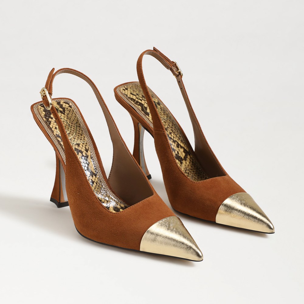 Sam Edelman Odette Cap Toe Slingback Pump Women s Heels