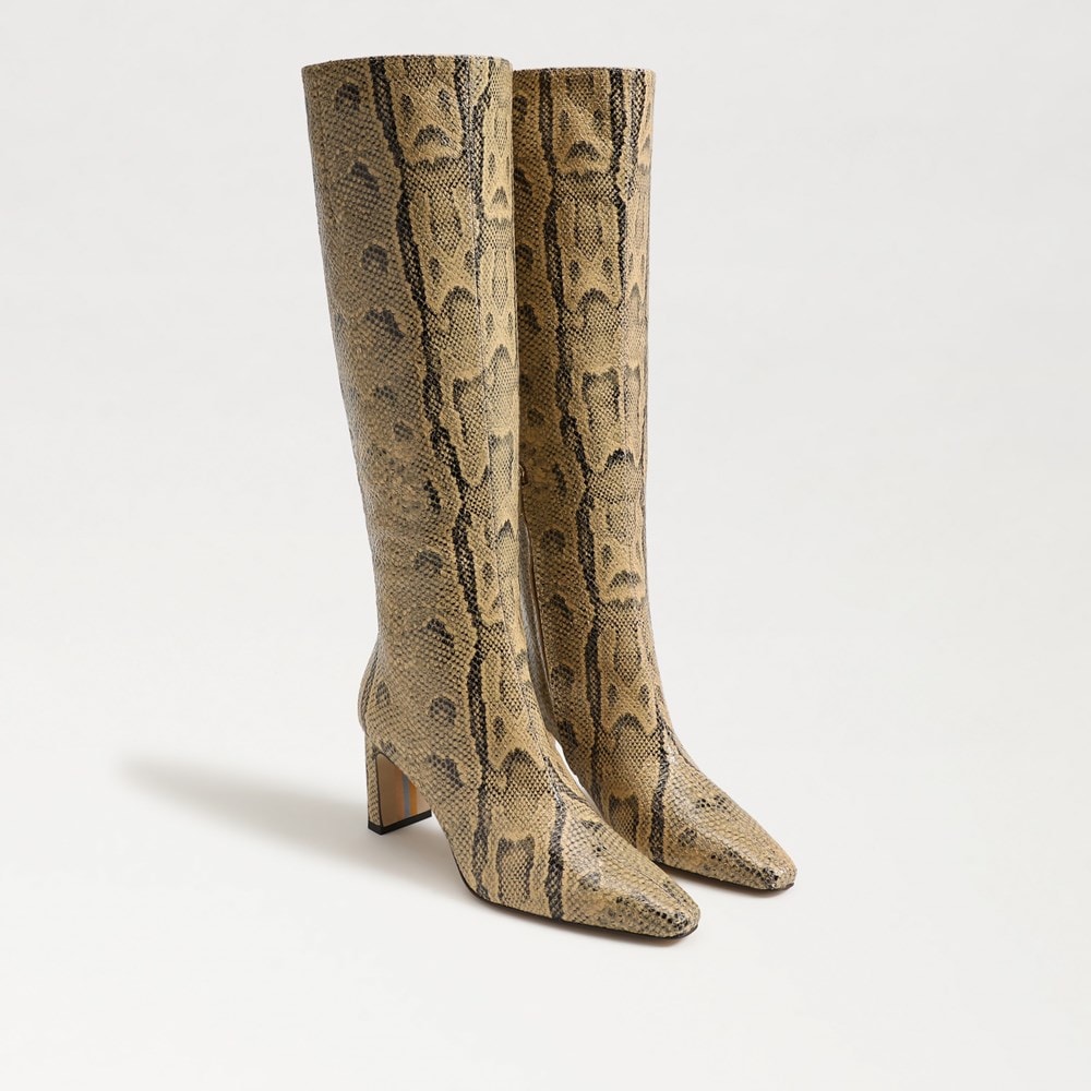 Snakeskin boots sam edelman online