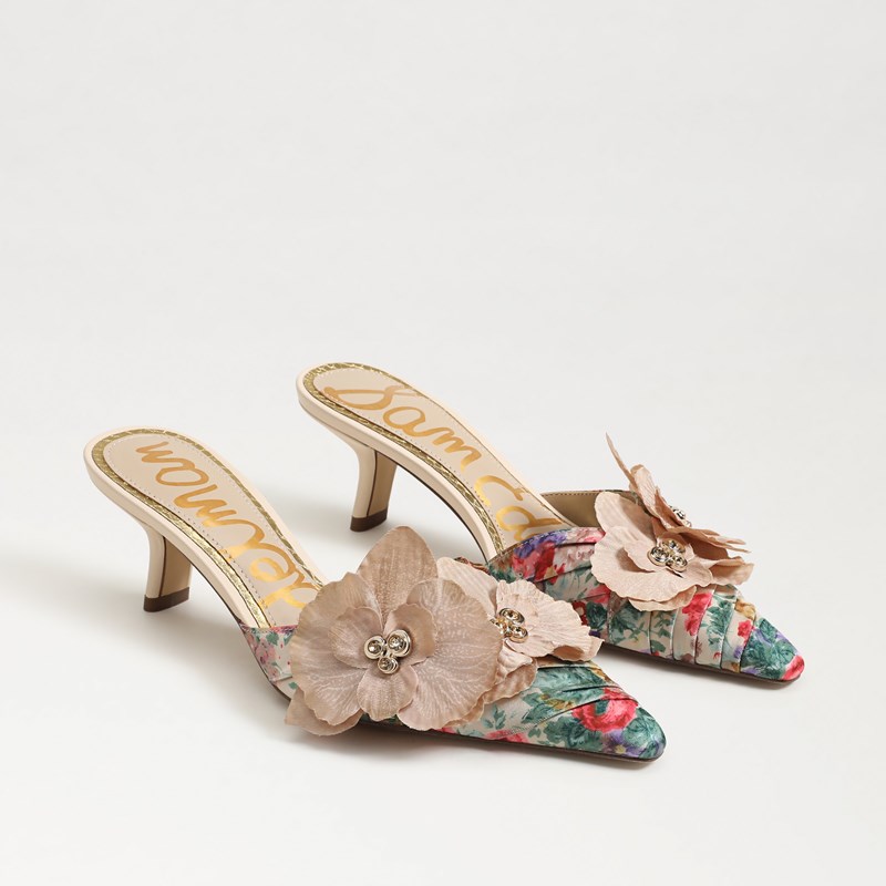 Bella Kitten Heel Mule