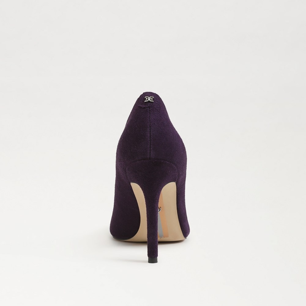 NIB Sam Edelman Free People Lucia Misty Plum Velvet Heels Sz 8 sold