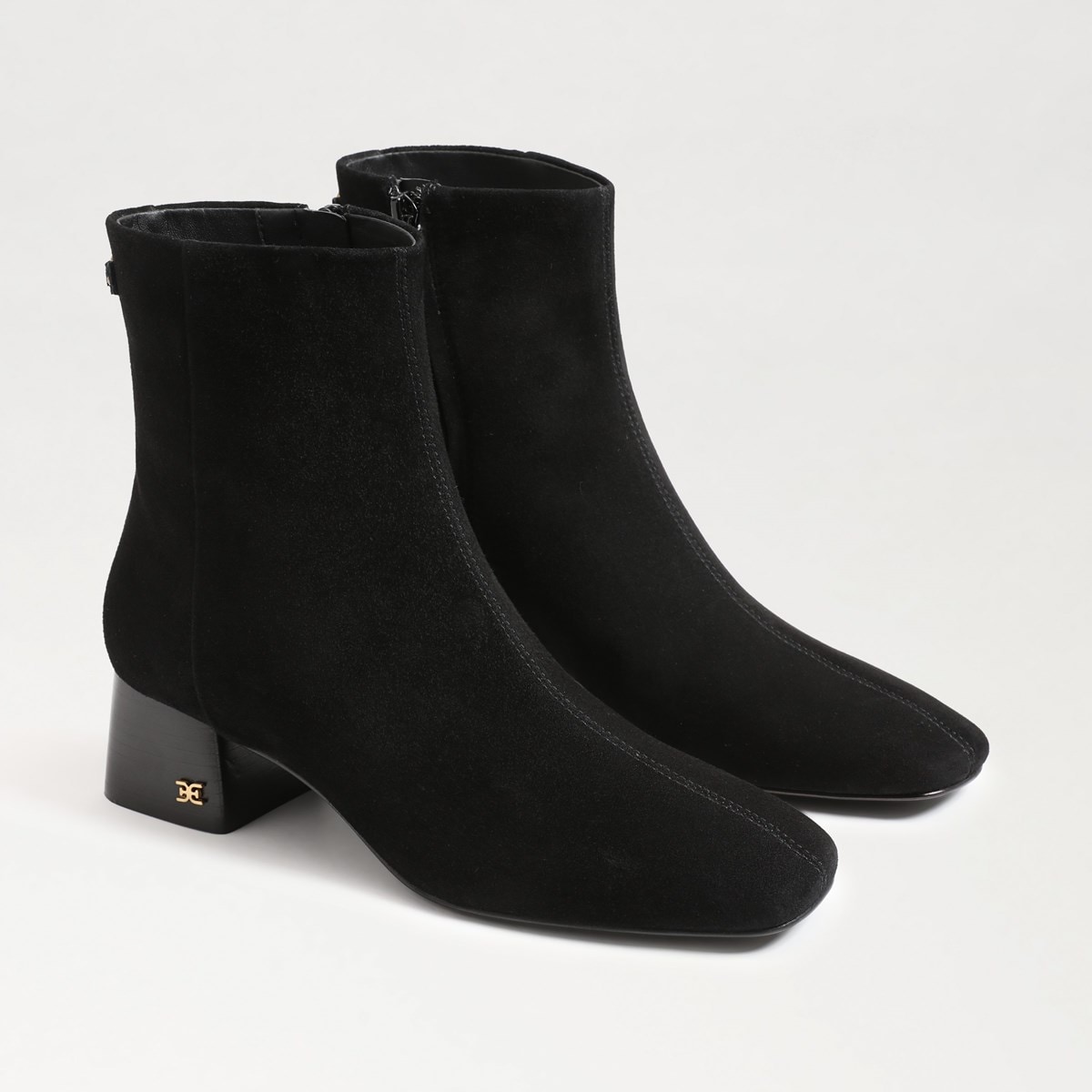 Black booties with rubber heel online