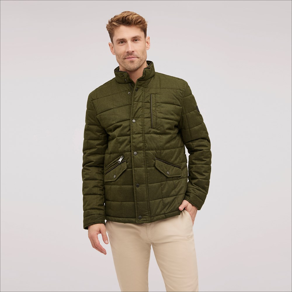 Men s Wool Box Quilt Jacket