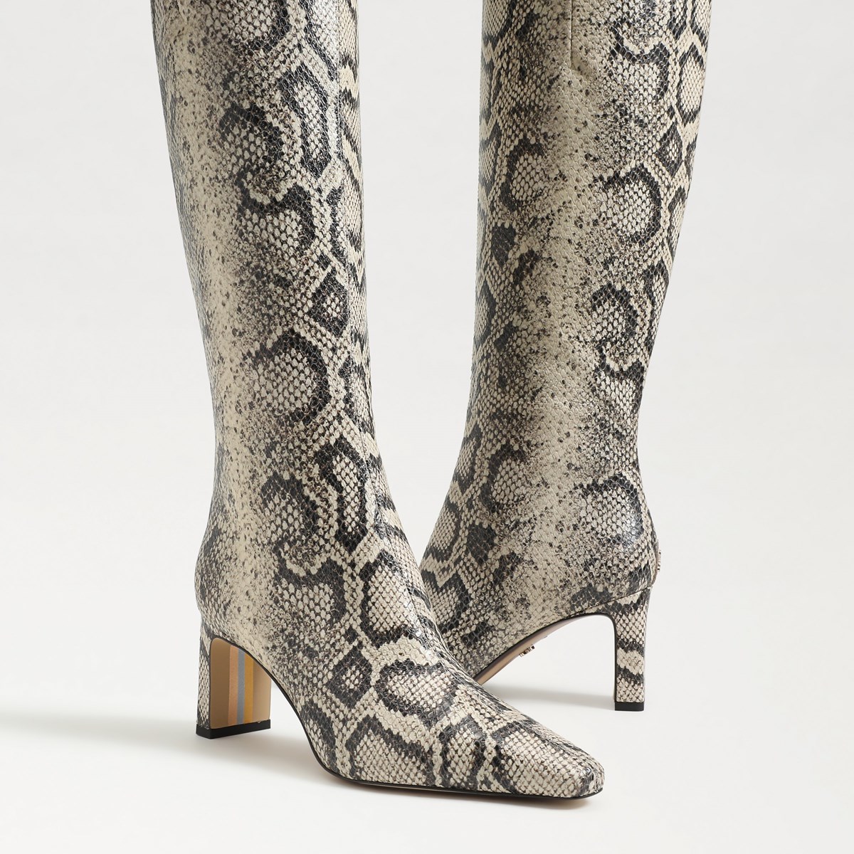 Fashion wide fit snake print boots