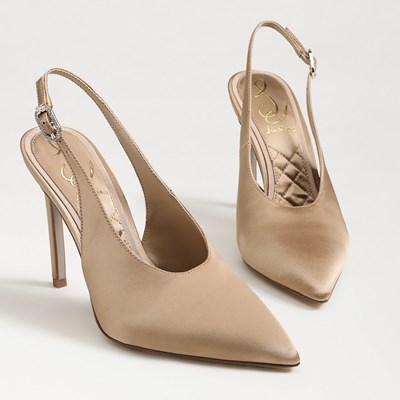 Closed toe tan heels best sale