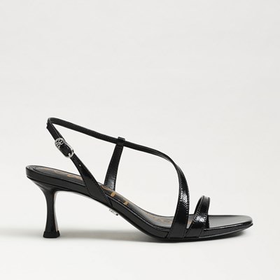 NEW Sam Edelman EMI Black Leather Strappy Sandals Boho Open Toe store Women 9.5 $120