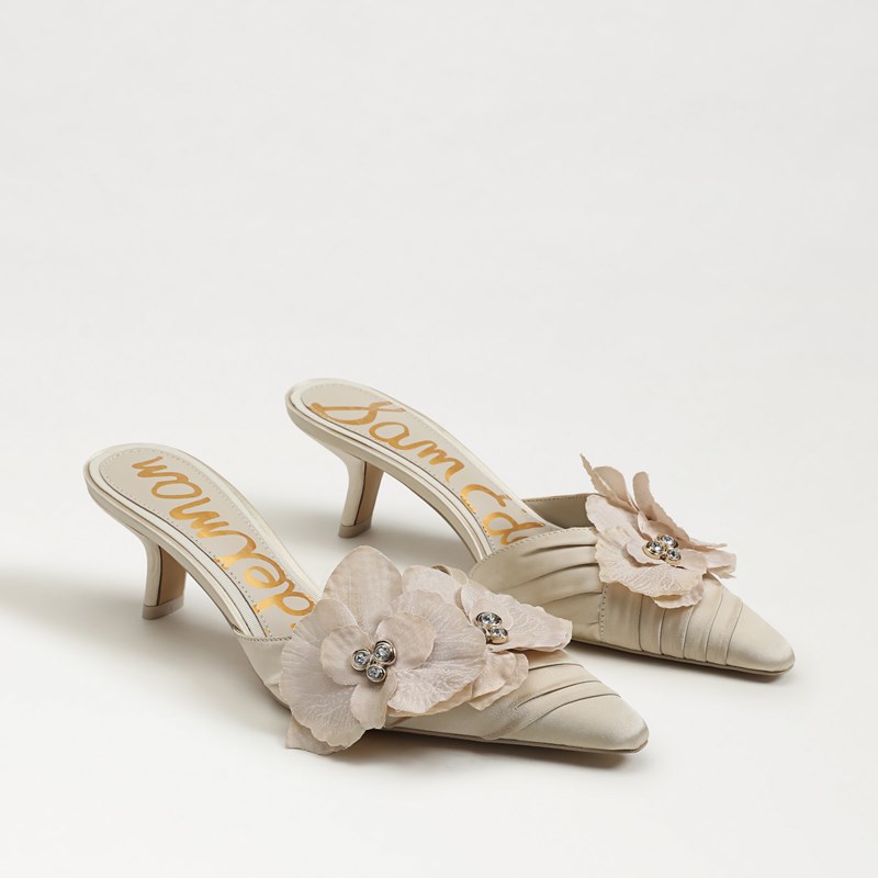 Bella Kitten Heel Mule