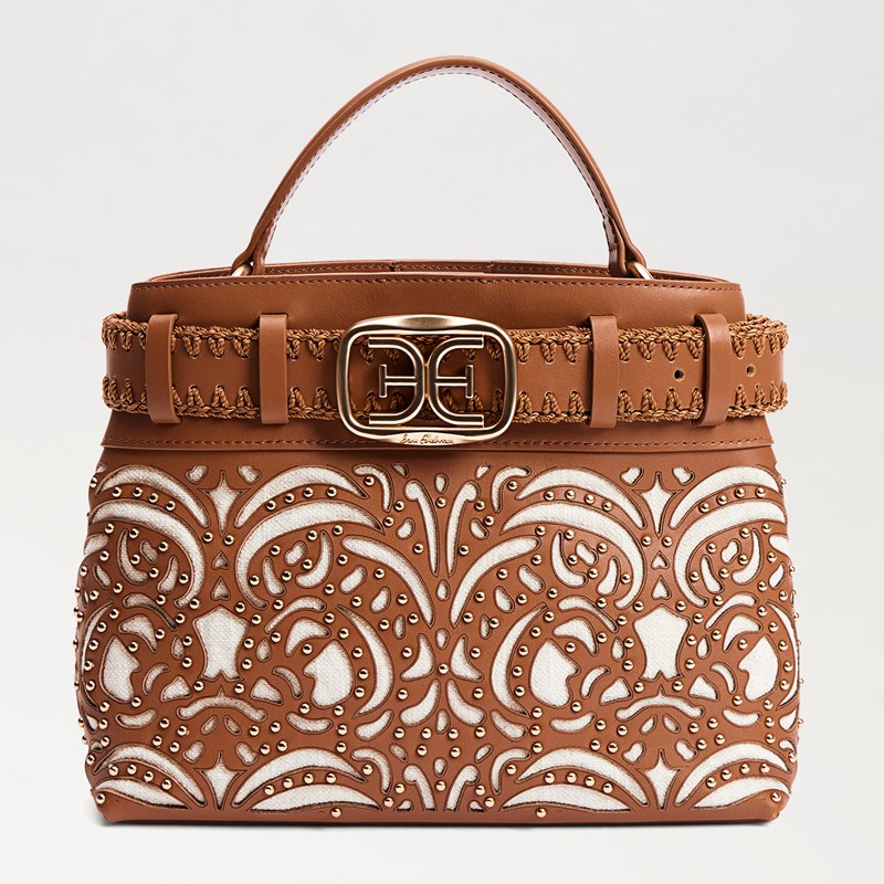 Willette Floral Dyecut Satchel Bag