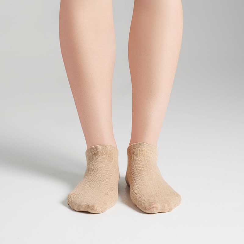 3 Pack Cotton Texture Low Cut Socks