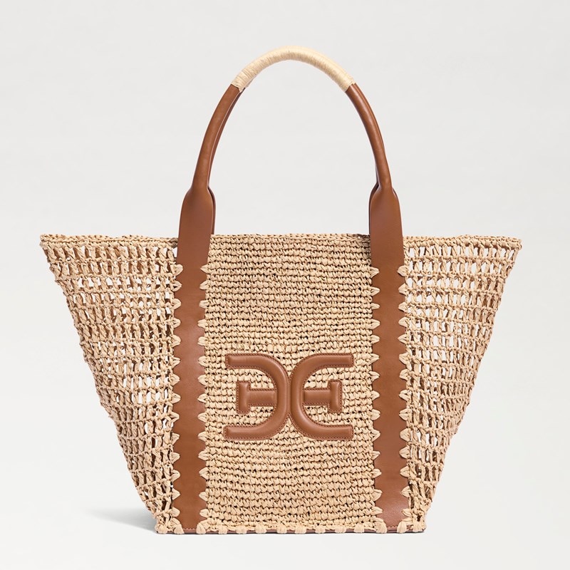 Marley Raffia Collapsible Tote