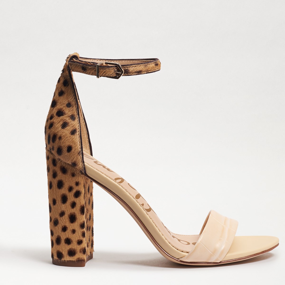 Sam Edelman Yaro Block Heel Sandal, Oatmeal Suede | Womens Sandals