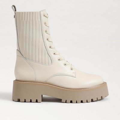 Cheap white combat on sale boots