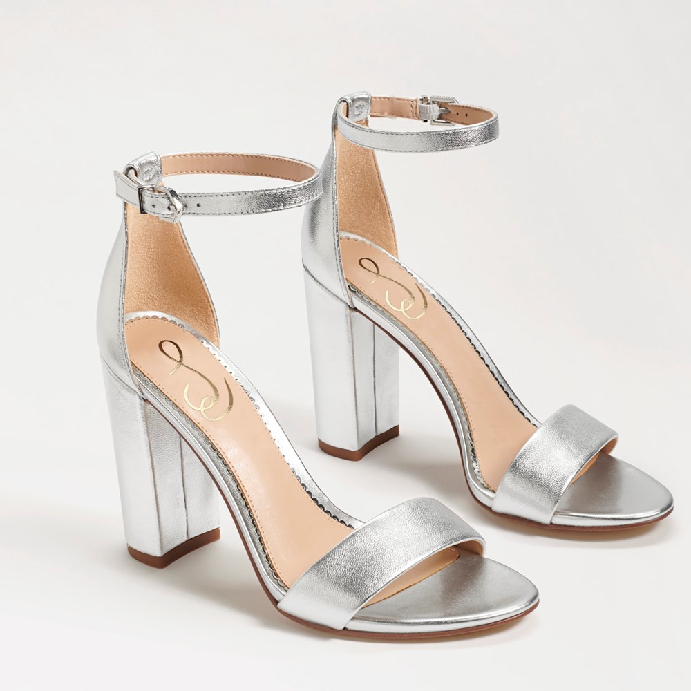 Yaro block heel sandal sam shops edelman