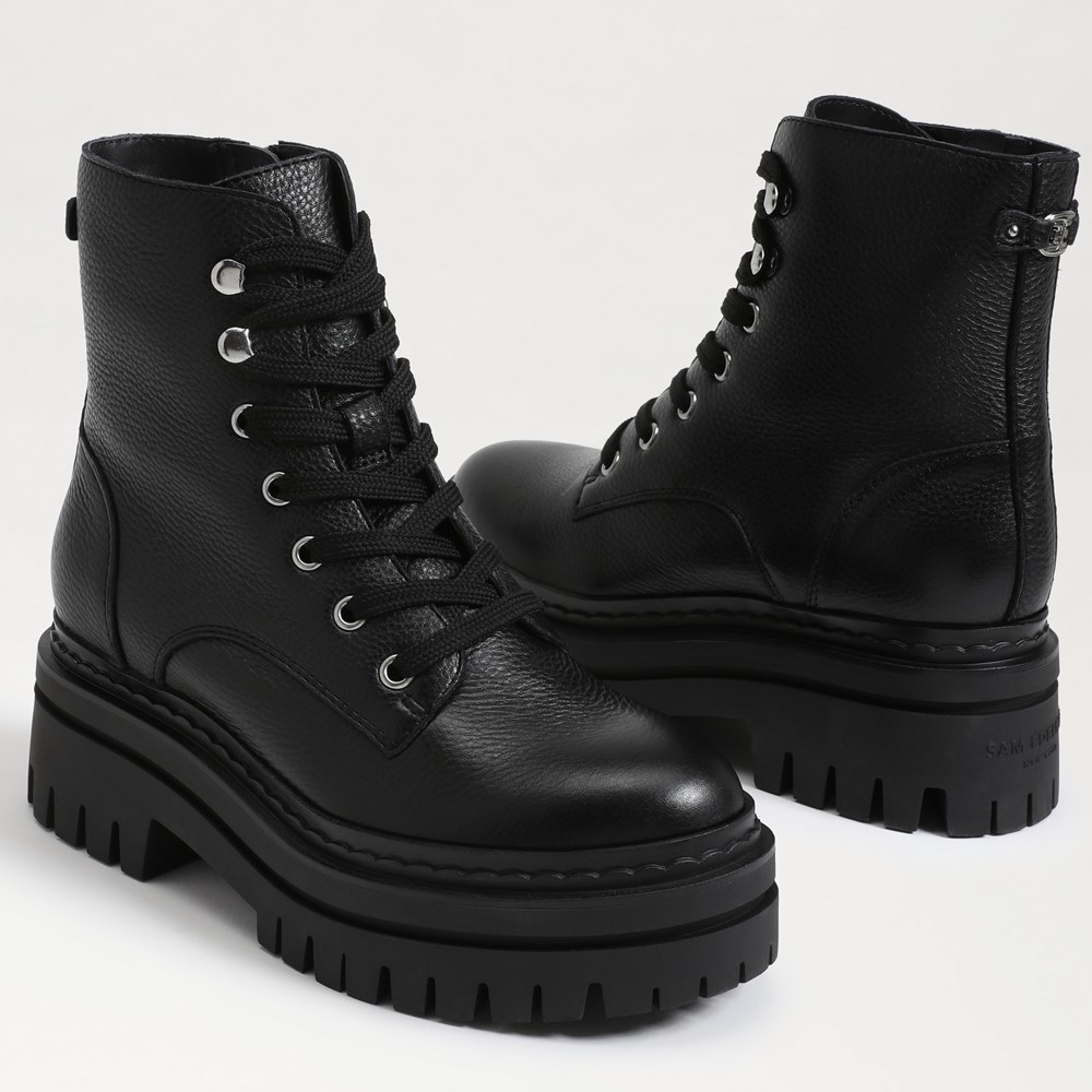 RAID Obey lace up ankle boots in black