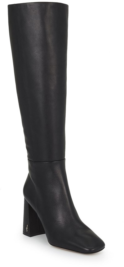 sam edelman black suede knee high boots