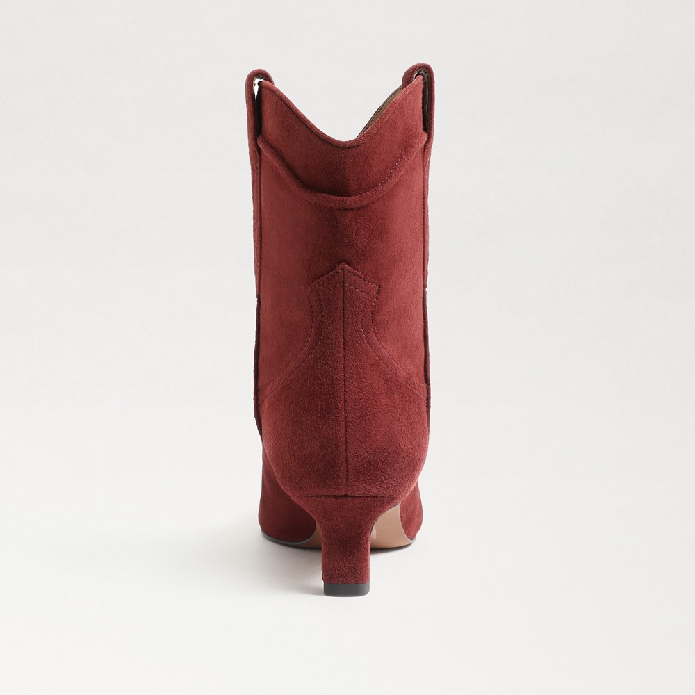 Sam edelman on sale red suede boots