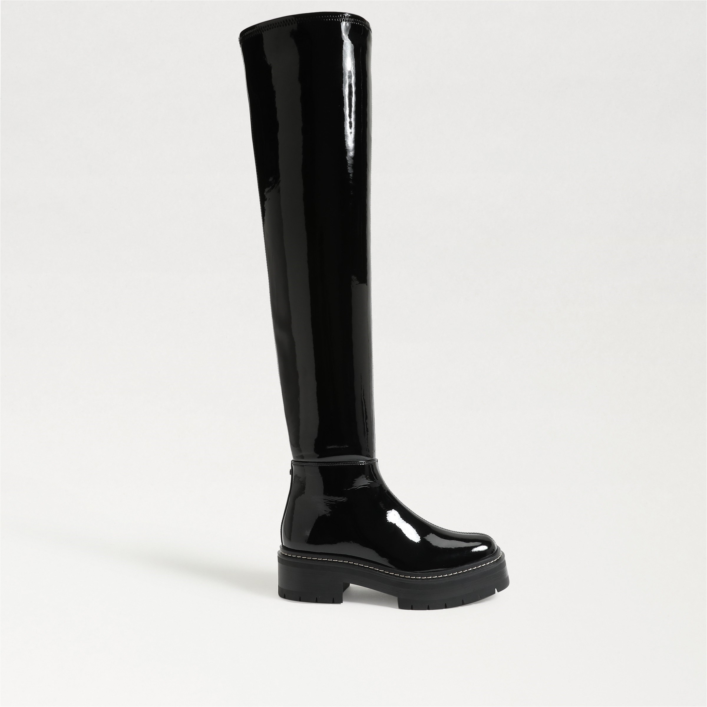低価格化 メデン Steve Madden Womens Esma Lugged Sole Tall Zipper Knee-High Boots  Shoes レディース