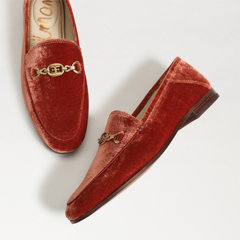 Men's Red Velvet Slip on Gold Buckle Dress Shoes Loafers 