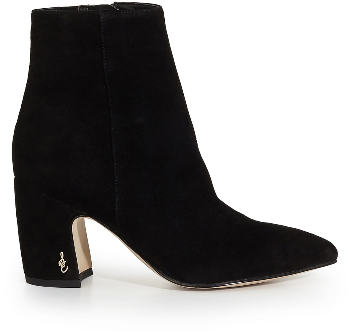 over the ankle black boots
