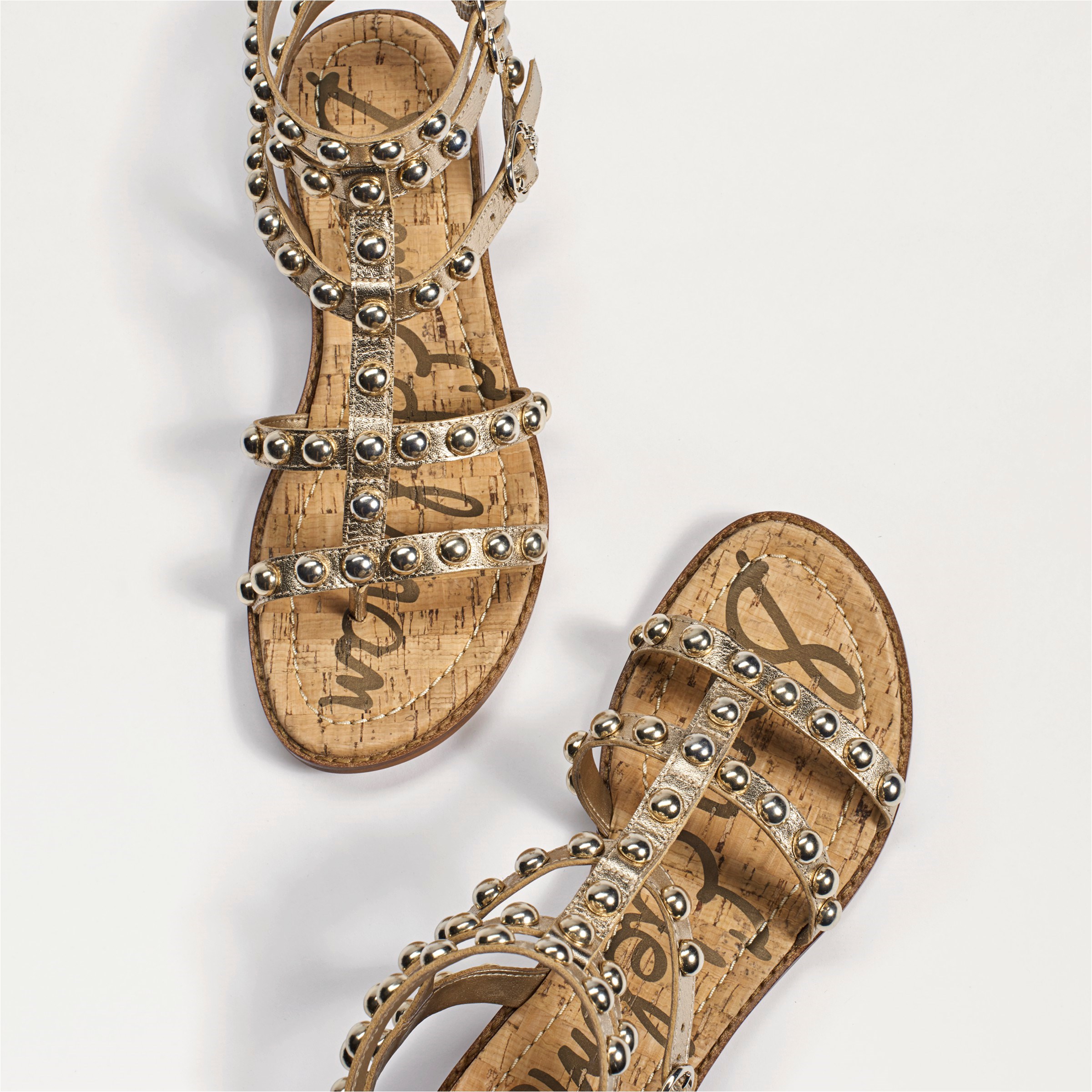 sam edelman gold studded sandals