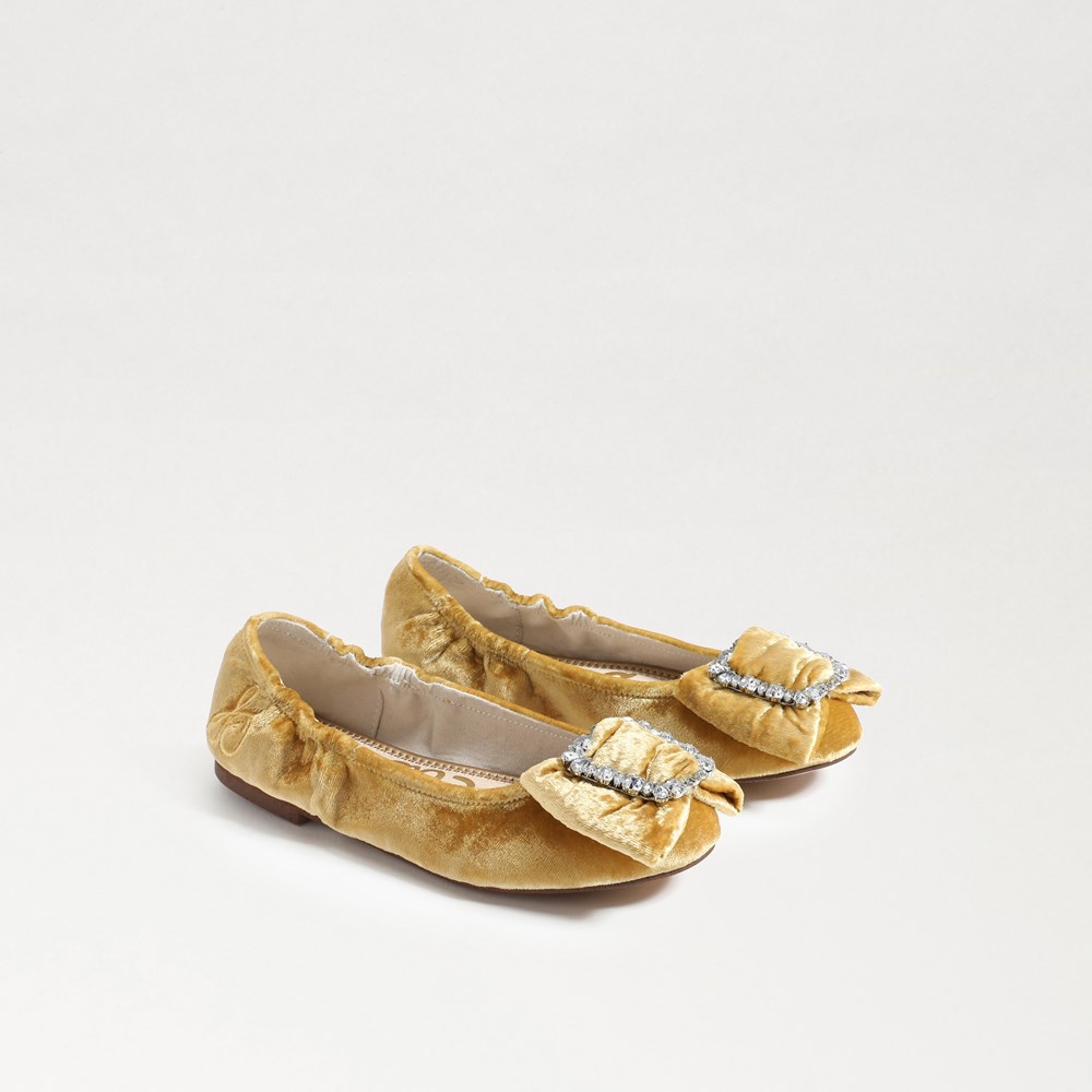 Kids gold ballet on sale flats