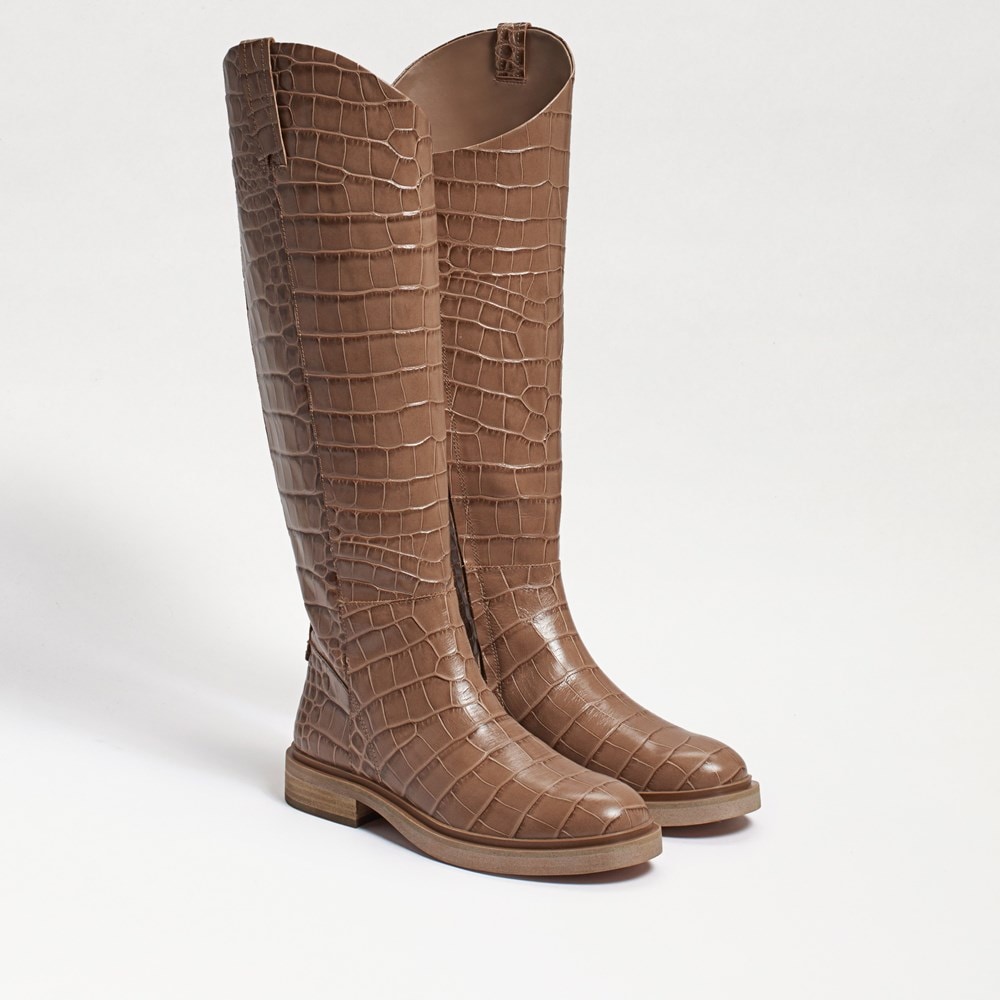 Sam edelman croc fashion boots