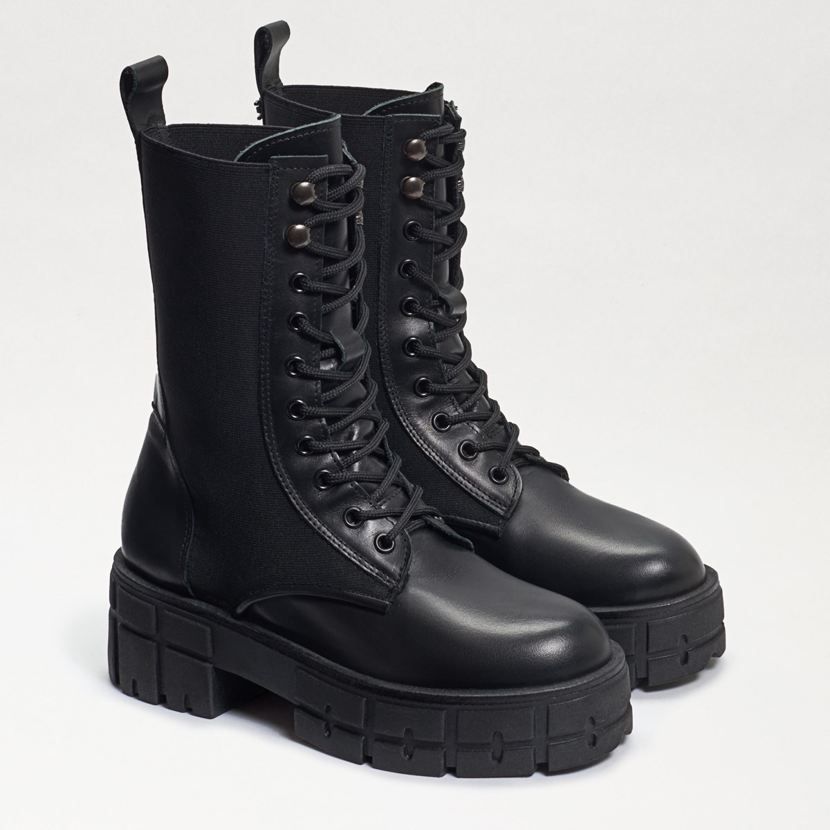 sam edelman black combat boots