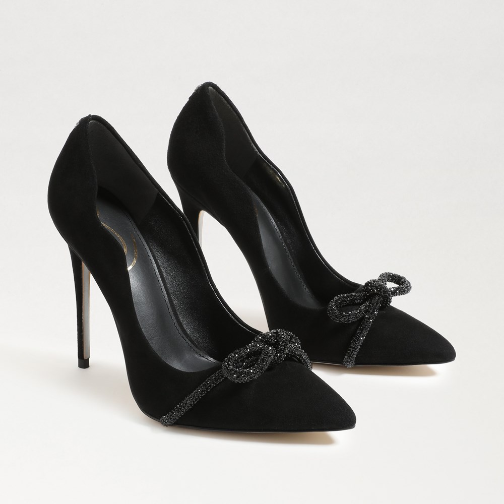 Sam edelman sales black suede heels