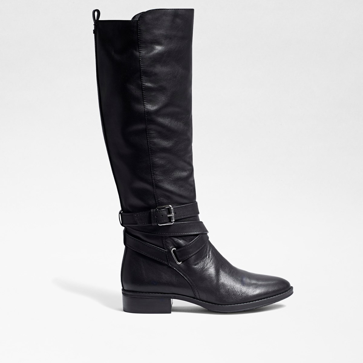 leather high shaft boots