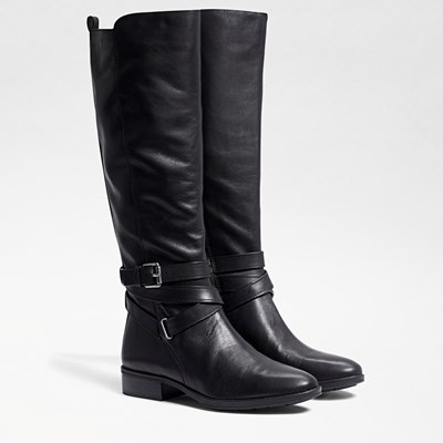 leather boots wide calf