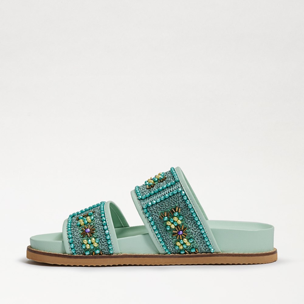 Sam edelman women's bay 8 embellished slide discount sandals