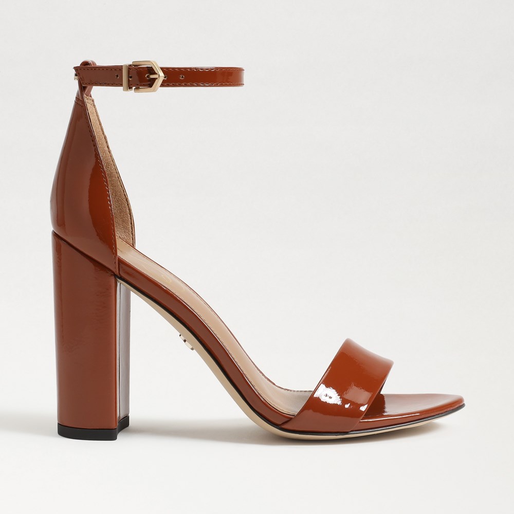 Yaro block heel sandal sam shops edelman