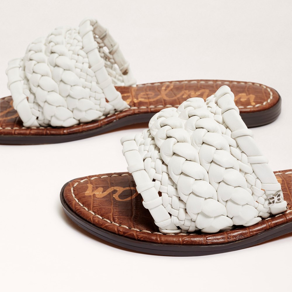 Woven best sale slide sandals