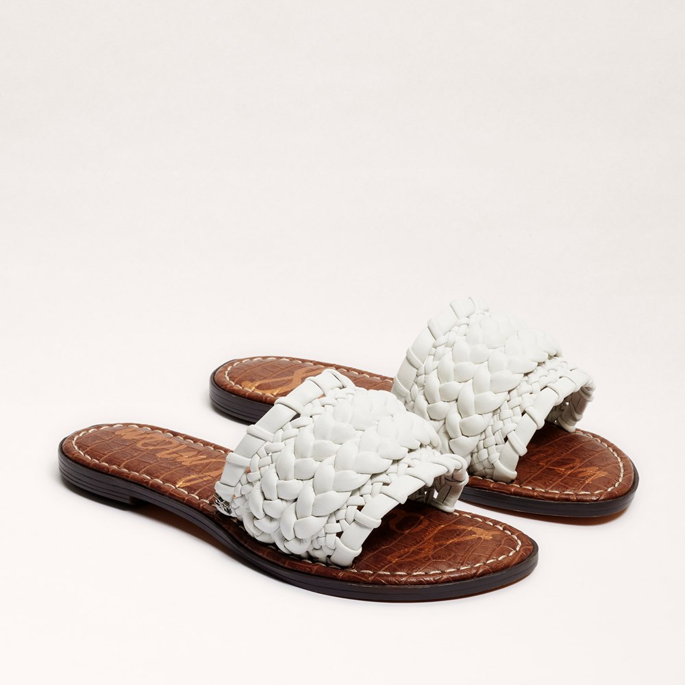 Sam edelman white discount slides