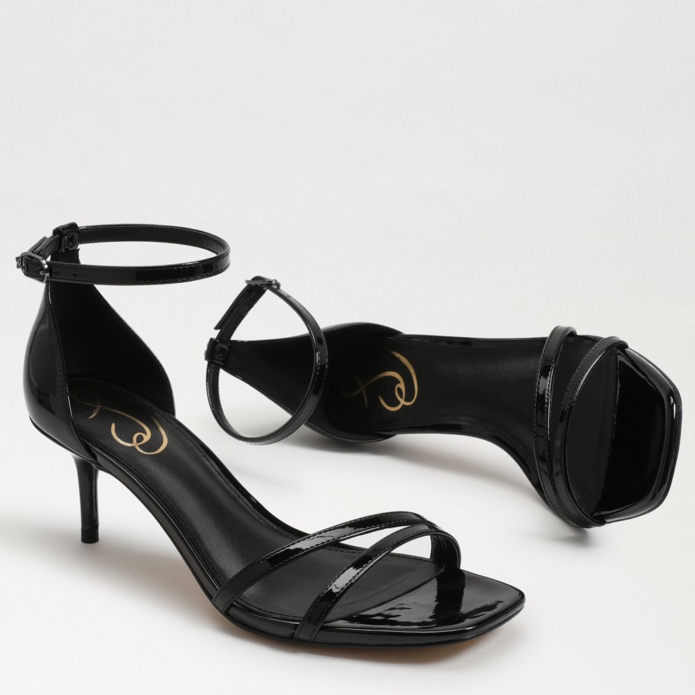 Pencil heel sandal shops black