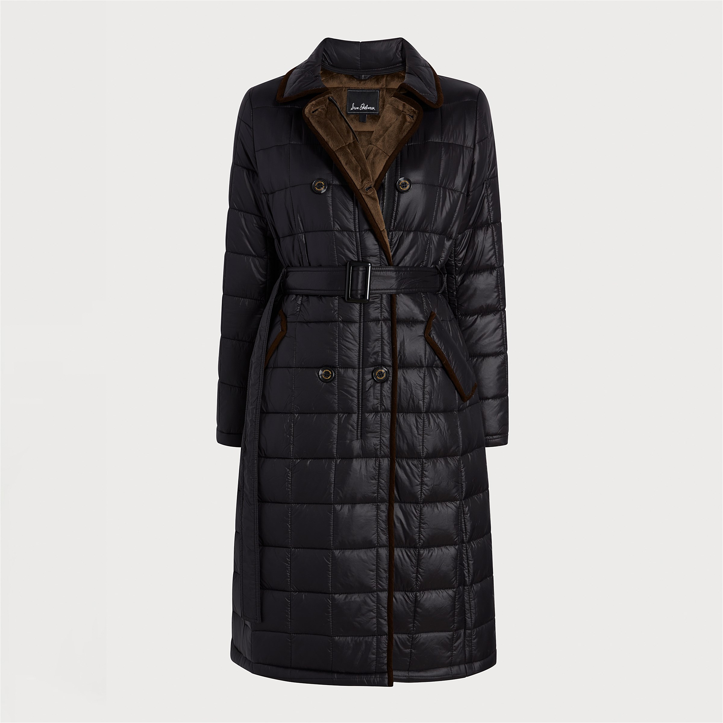 Sam Edelman Quilted Faux Fur Lined Trench Coat | Women's Coats