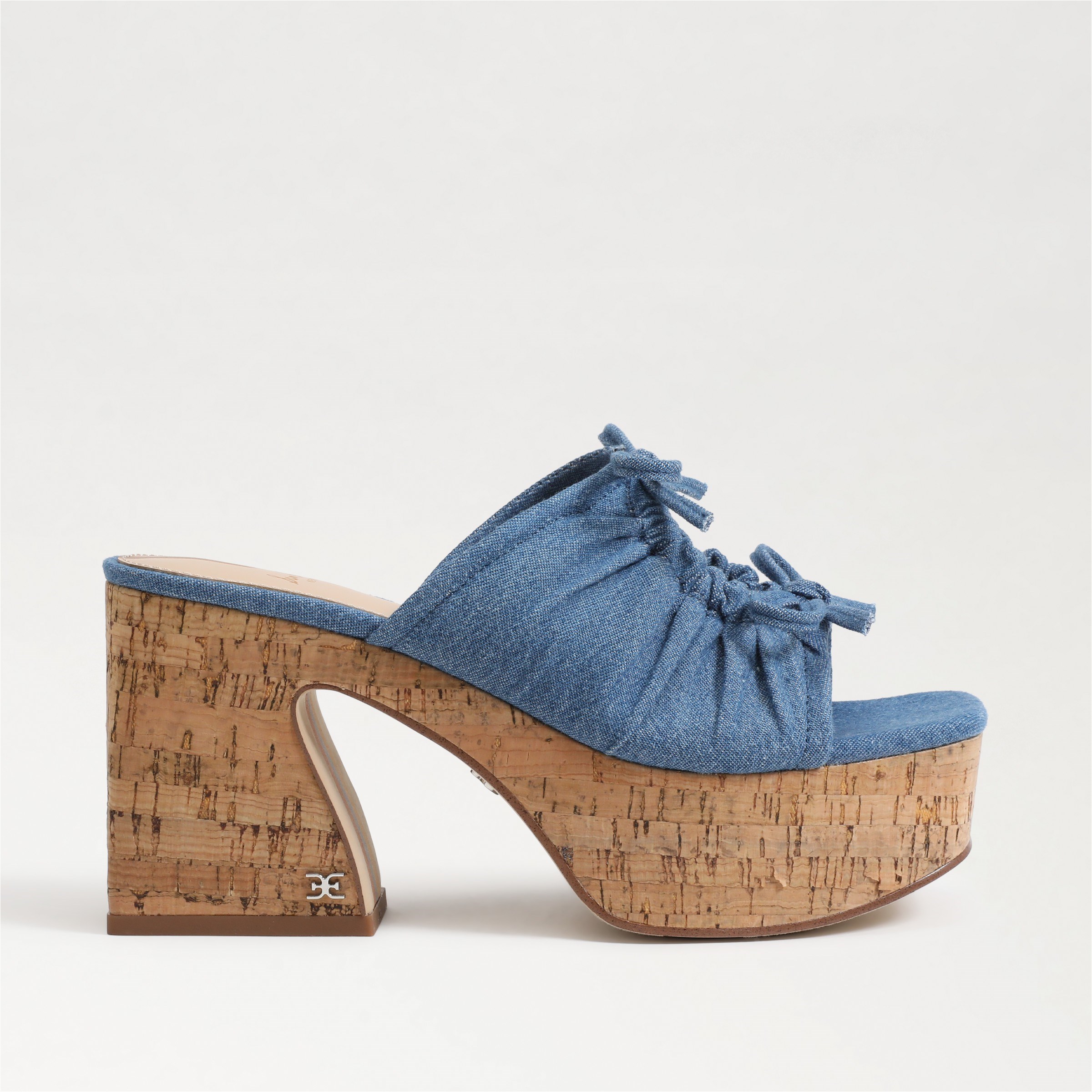 platform wedge mule