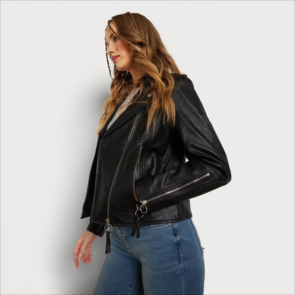 SAM EDELMAN Women's outlets Leather Moto Jacket M