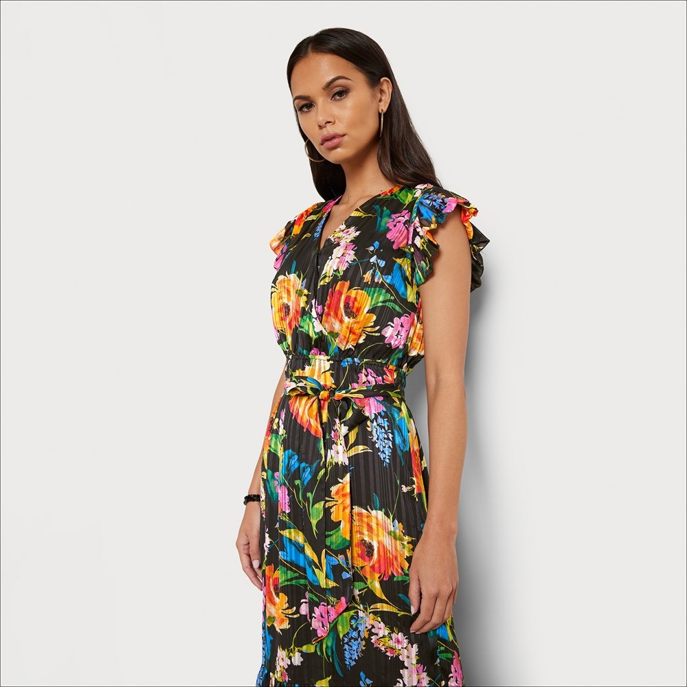 Sam Edelman Wrap Floral Midi Dress