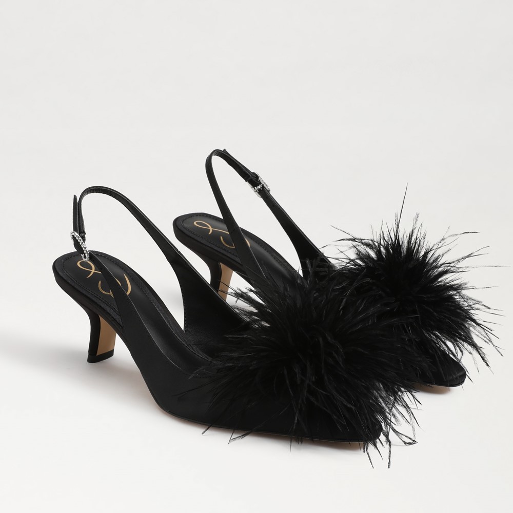 Sam Edelman Bianka Feather Slingback Pump Women s Heels