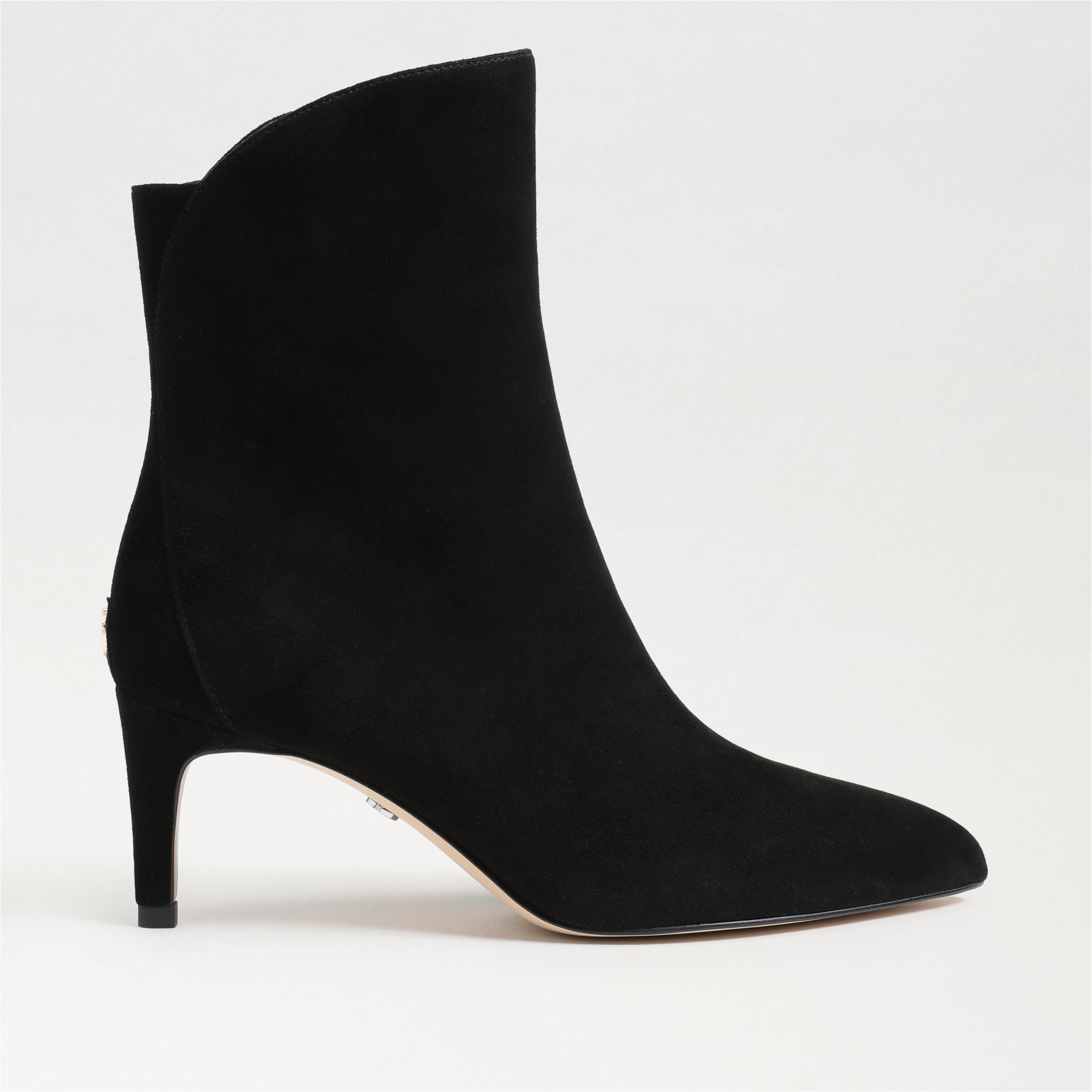 Black booties 2.5 inch clearance heel