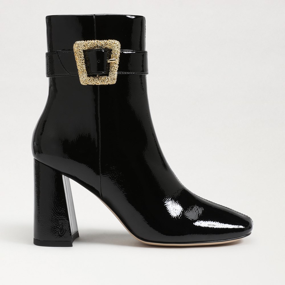 Corrine patent store leather bootie