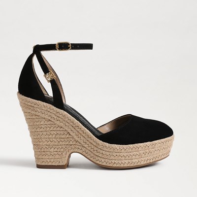 Sam edelman rain suede online platform ankle strap sandal