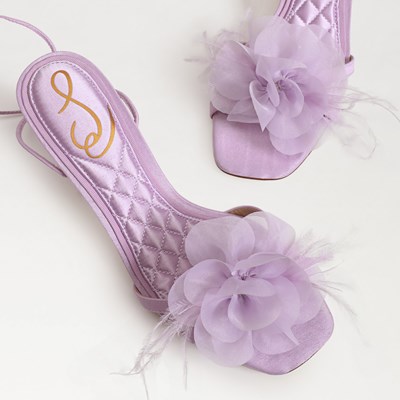 Sam Edelman Women's Size 8 Misty Lilac Purple Lela Strappy Sandal High  Heels
