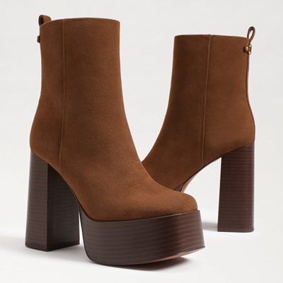 Brown 2024 bootie heels