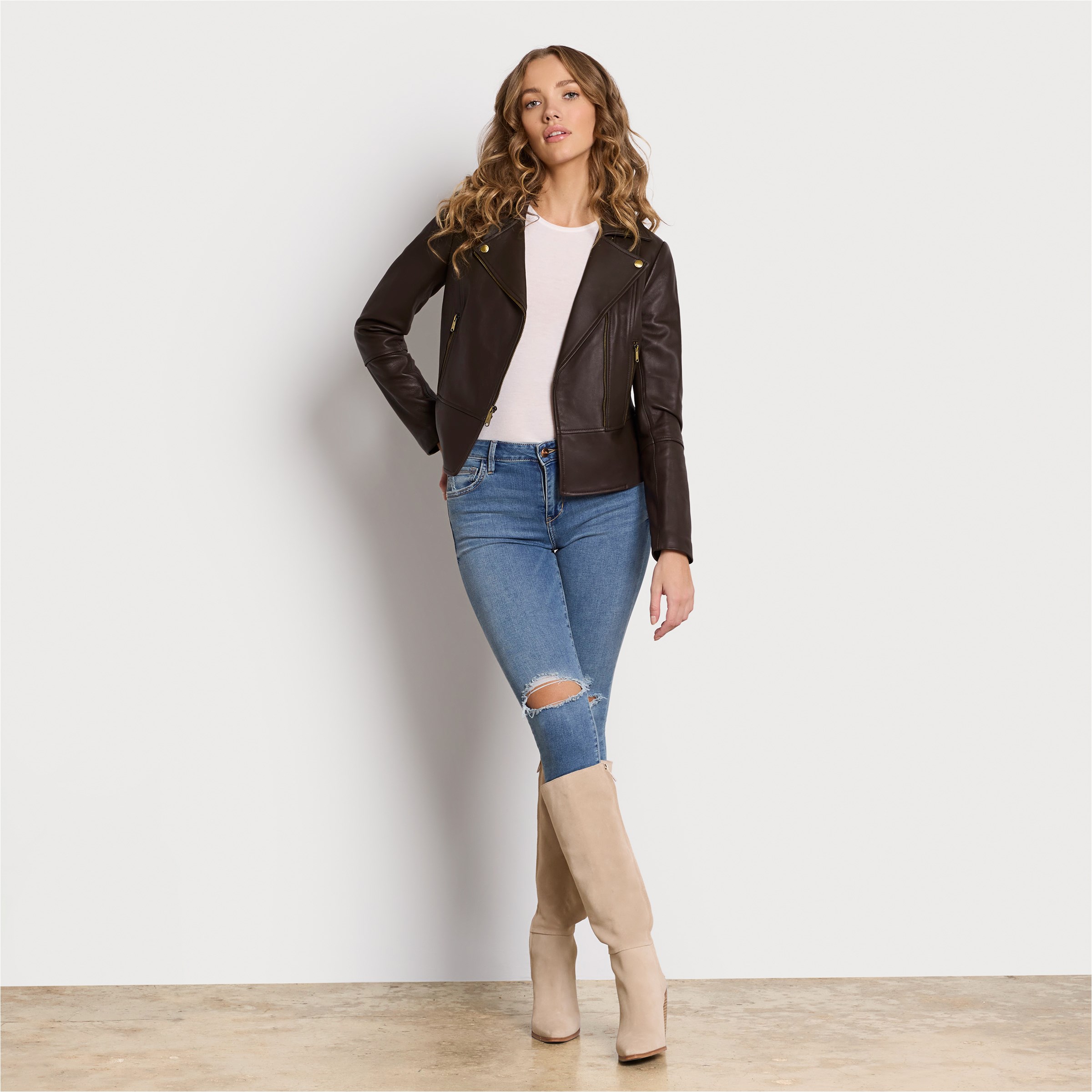 Sam Edelman Moto Leather Jacket | Women's Outerwear