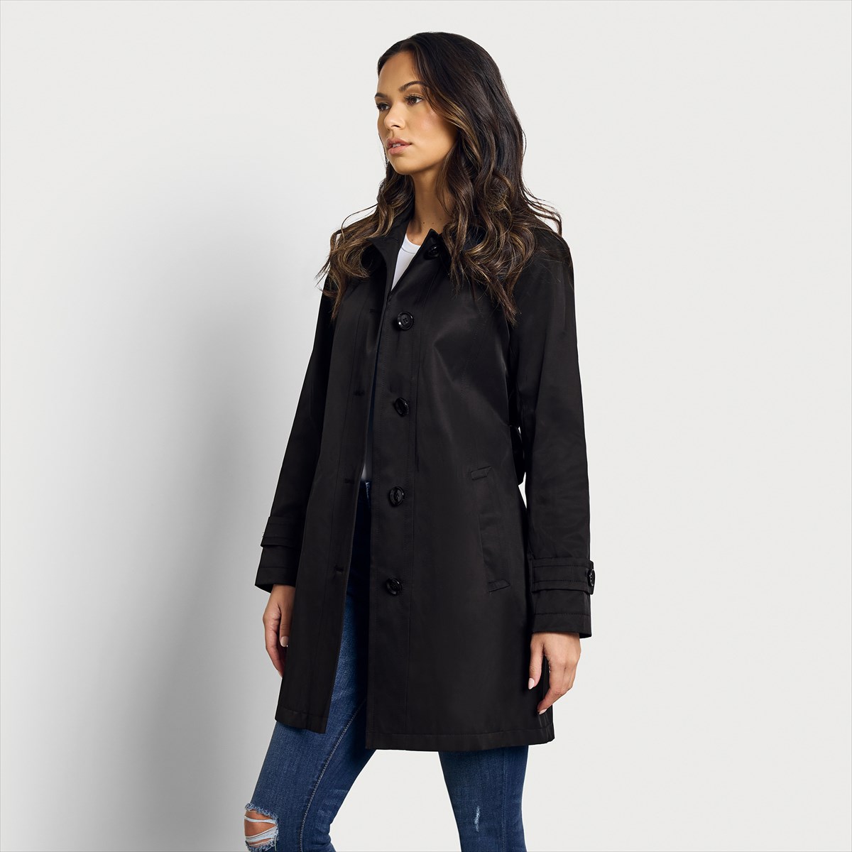 Sam edelman short trench hot sale coat