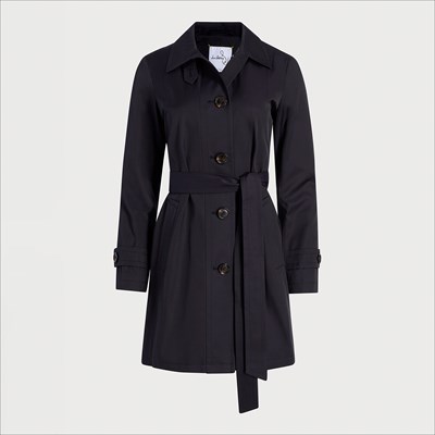 Sam Edelman Women's Double-Breasted Wool Military Coat Black