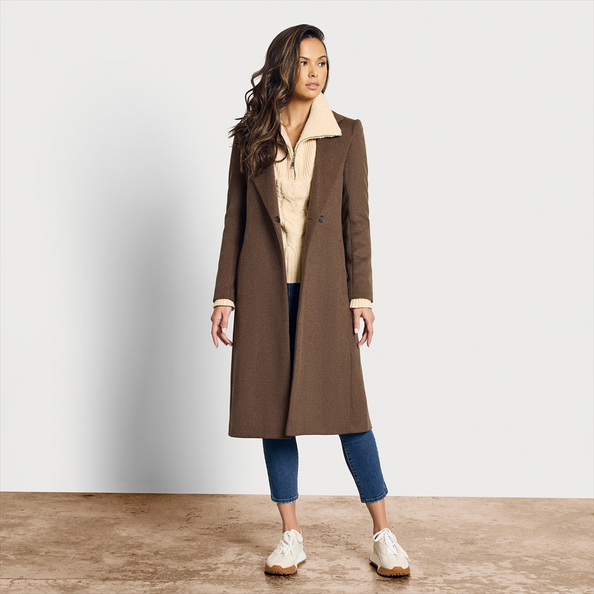 sam edelman women's belted tweed wrap coat