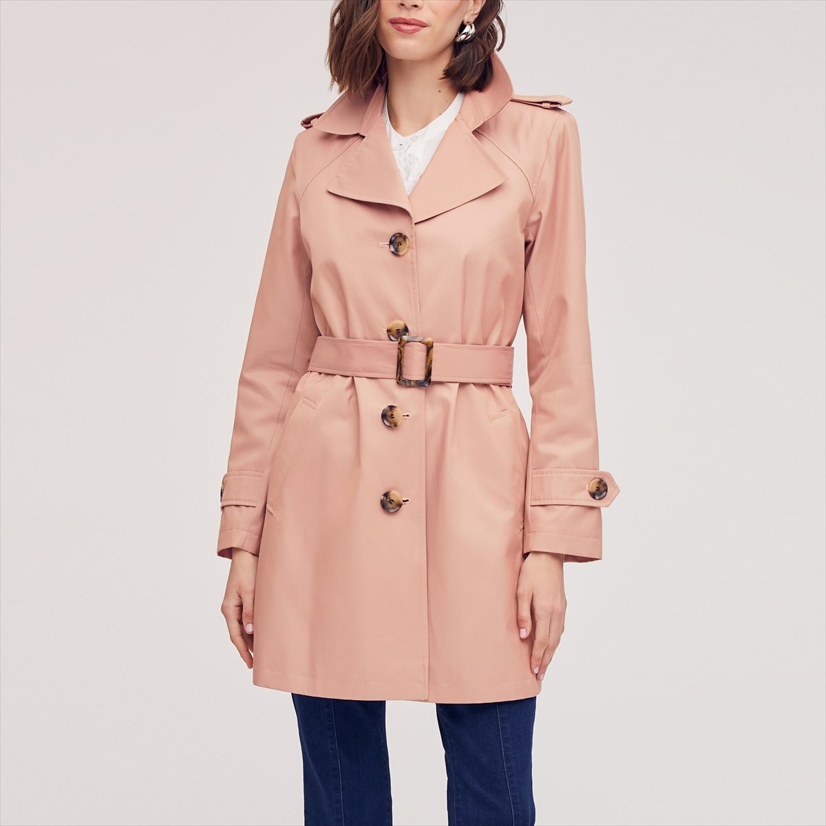 Single Breasted Trench Coat